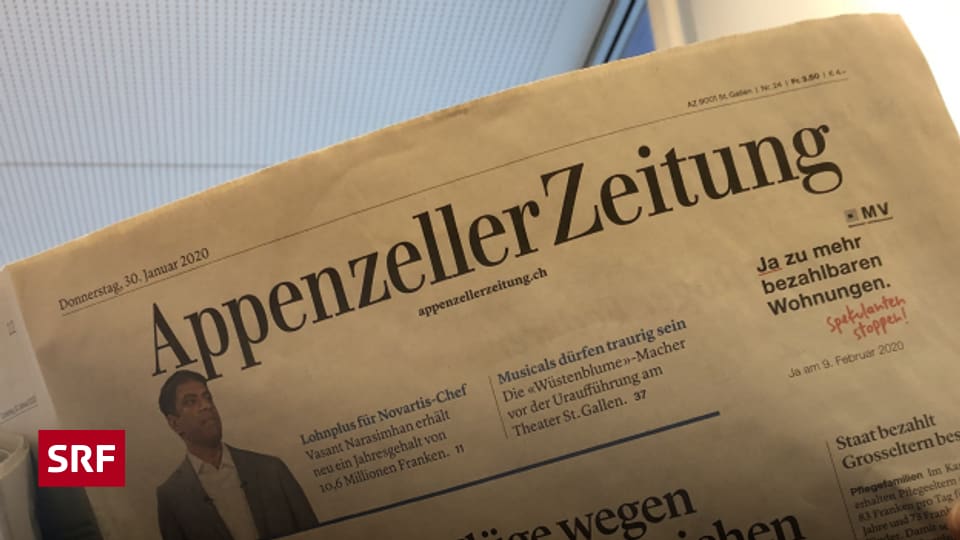 Die Appenzeller Zeitung Wird Neu In St. Gallen Geschrieben ...