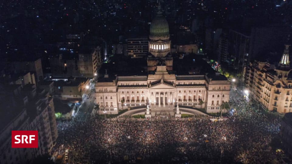 Tausende Argentinier Demonstrieren Gegen Neuen Präsidenten Milei - Echo ...