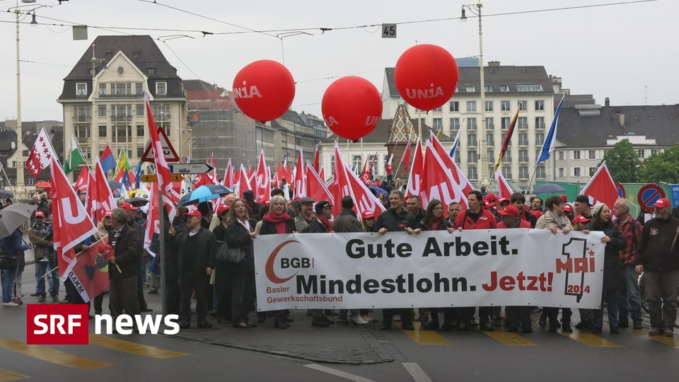 Basel Baselland Gegen 1500 Teilnehmer an der Basler 1.Mai