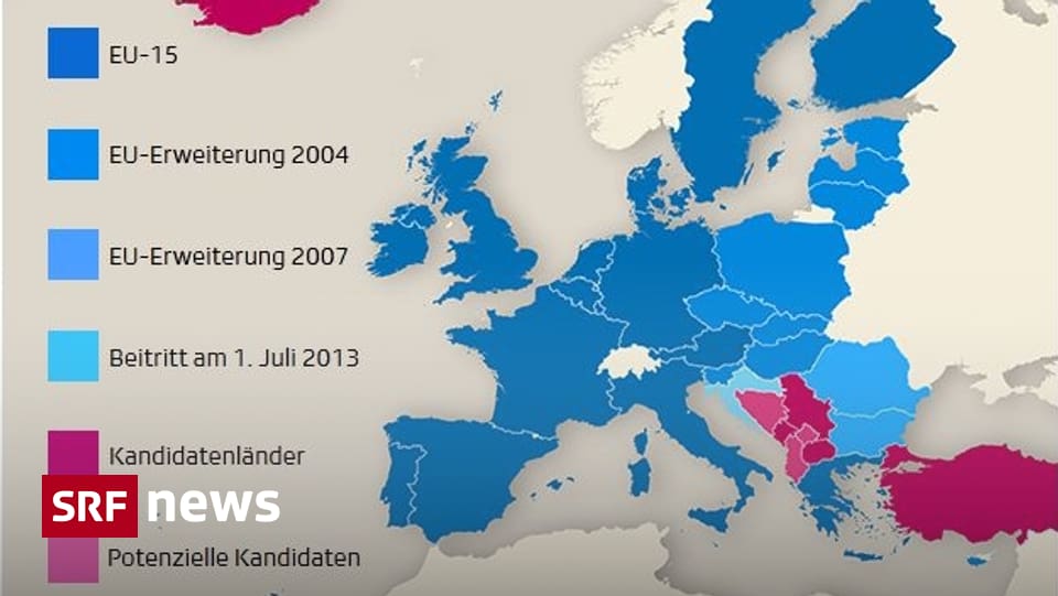 Infografik - So ist die Europäische Union gewachsen - News - SRF