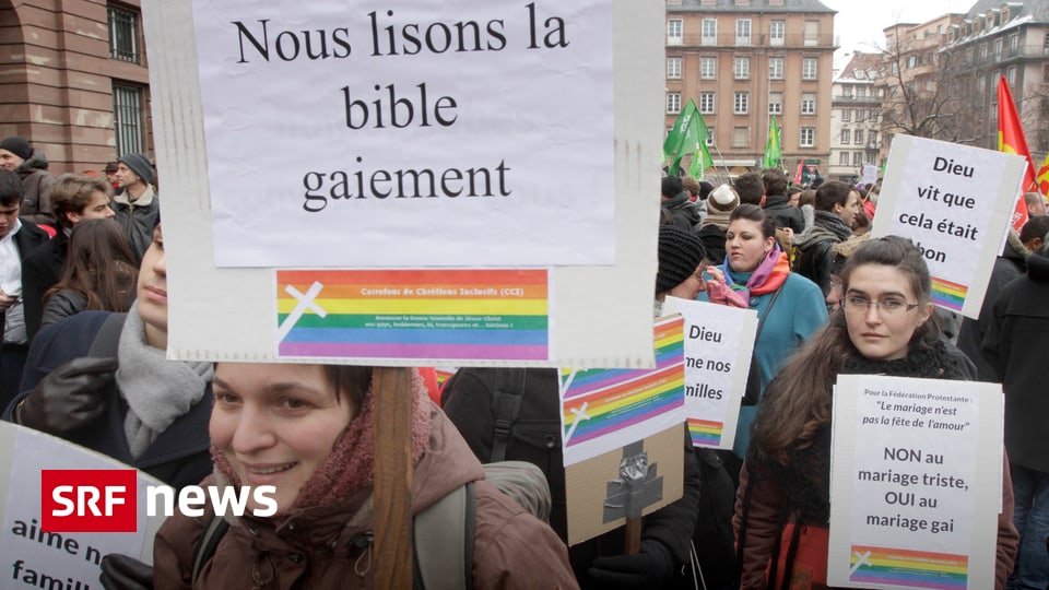 International Kundgebungen In Frankreich Für Die Homo Ehe News Srf