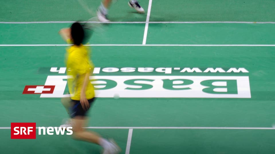 Badminton Swiss Open Dank Hallenbildschirm und HawkEye Aufstieg in
