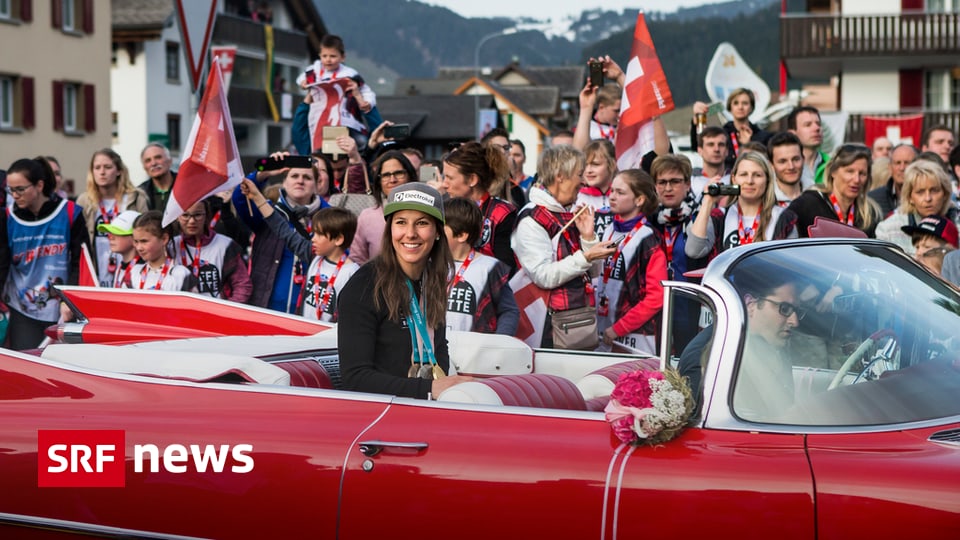 Empfang Für Skirennfahrerin Unteriberg Feiert Seine Wendy Holdener