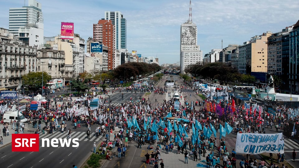 Generalstreik in Argentinien - Landesweite Proteste gegen Sparpolitik