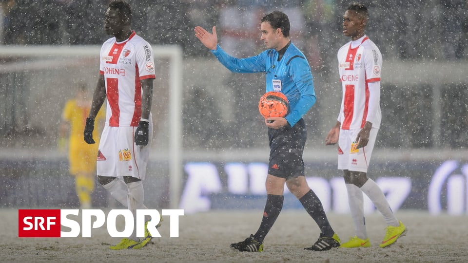 Super League - Zu viel Schnee: Sion - St. Gallen ...