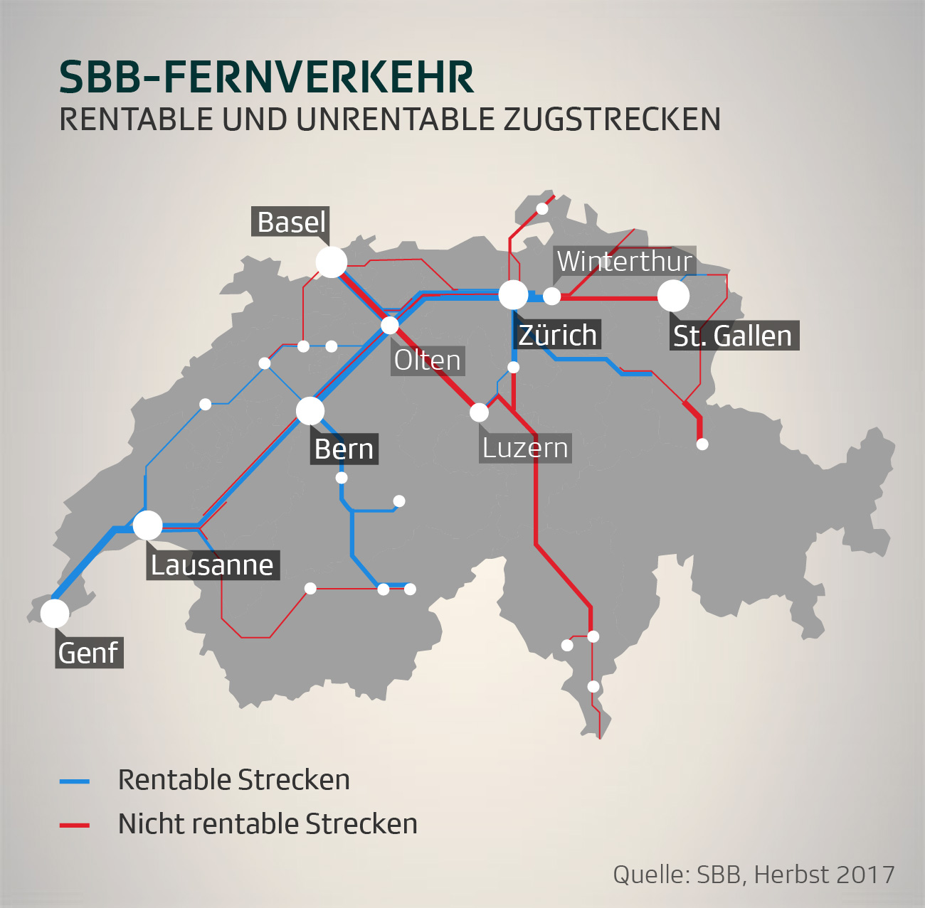 Sbb Fernverkehr Das Sind Die Rentablen Und Unrentablen Strecken News Srf 